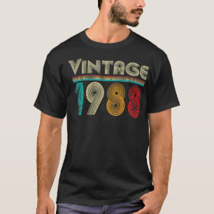 Camiseta Vintage 1988 Retro 33 años Hombres y mujeres 33