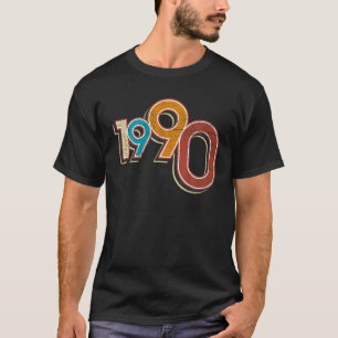 Camiseta Vintage 1990 31er cumpleaños 31 años Retro clásico