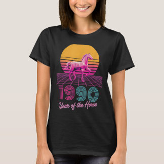 Camiseta Vintage 1990 Año del Caballo Jinete Lunar CNY Zod