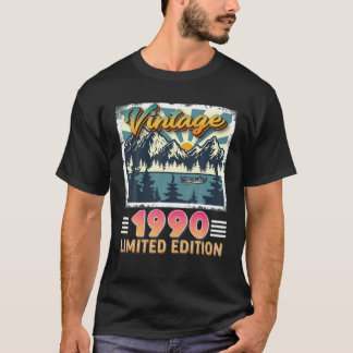 Camiseta Vintage 1990 Edición Limitada 32º Cumpleaños 32 Añ