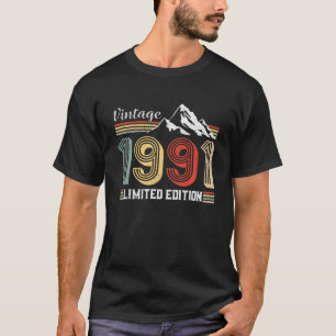 Camiseta Vintage 1991 30Th Birthday Limited Edition 30 Year
