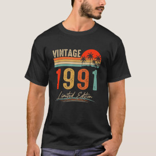 Camiseta Vintage 1991 31er cumpleaños 31 años