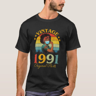 Camiseta Vintage 1991 Hecho En 1991 Retro 30 Cumpleaños 30
