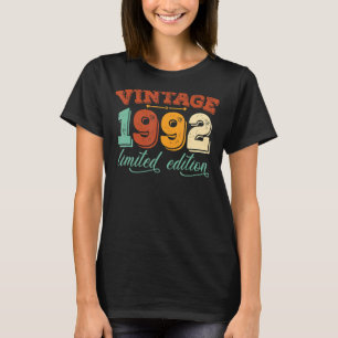 Camiseta Vintage 1992 30th Birthday Award Mujeres 30 años