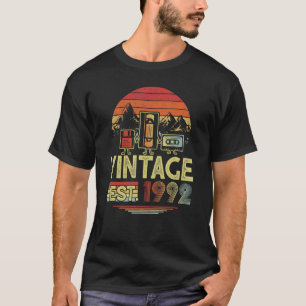 Camiseta Vintage 1992 Hecho En 1992 30º Cumpleaños 30 Años