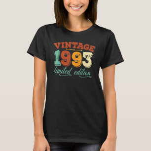 Camiseta Vintage 1993 29th Birthday Award Mujeres 29 años