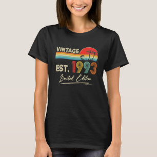 Camiseta Vintage 1993 29th Birthday Decorations 29 Birthday