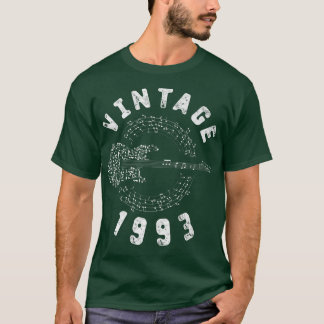 Camiseta Vintage 1993 Birthday Limited Edition Guitar Music