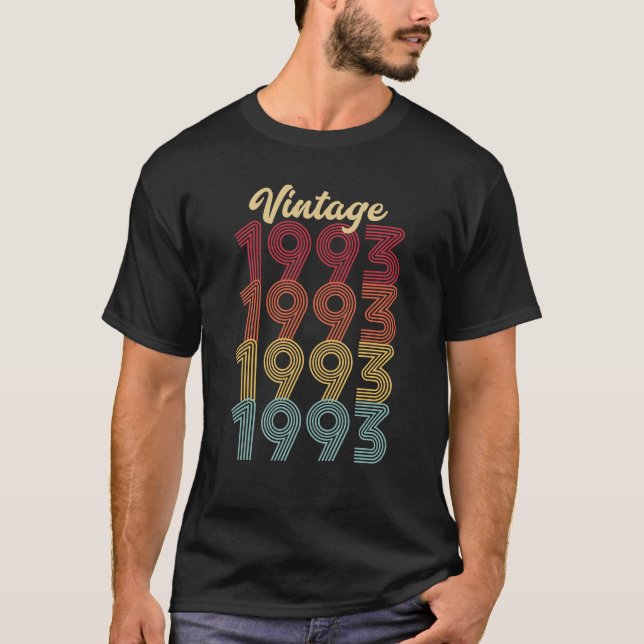 Camiseta Vintage 1993 Edición Limitada 30º cumpleaños (Anverso)