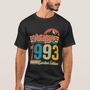 Camiseta Vintage 1993 Retro Mens 30 cumpleaños
