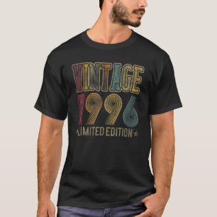 Camiseta Vintage 1996 27th Birthday Retro 27 años