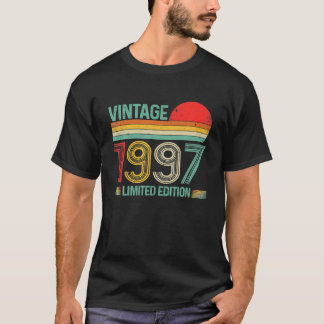 Camiseta Vintage 1997 25th Birthday Decorations Hombres Muj