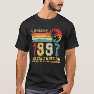 Camiseta Vintage 1997 Edición Limitada Bday 25 Años De Edad