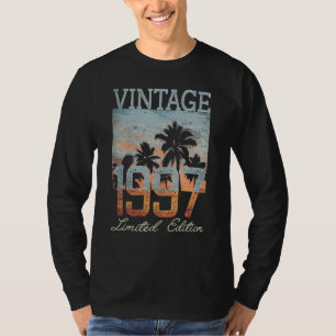 Camiseta Vintage 1997 Edición Limitada Regalos de 28 años 2