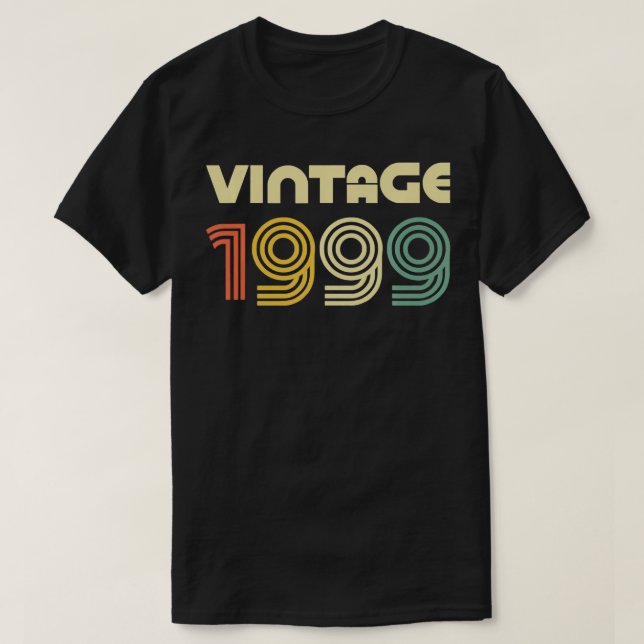 Camiseta Vintage 1999 22nd Birthday Gift (Diseño del anverso)