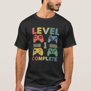 Camiseta Vintage 1er Aniversario Boda - Gracioso Nivel 1 Co