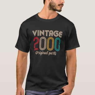 Camiseta Vintage 2000 22nd Birthday Gifts Retro Vintage 22