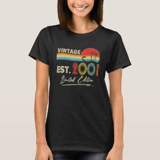 Camiseta Vintage 2001 21ª decoración cumpleaños 21 cumpleañ