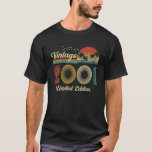 Camiseta Vintage 2001 21st Birthday Limited Edition 21 Year<br><div class="desc">Vintage 2001 21st Birthday Limited Edition 21 Year Shirt</div>