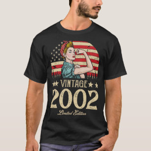 Camiseta Vintage 2002 2002 20º cumpleaños 20 años