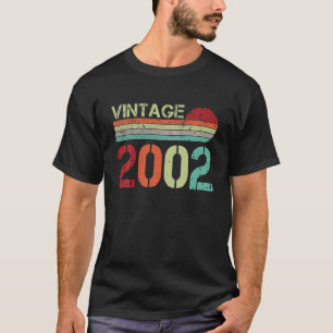 Camiseta Vintage 2002 20Th Birthday Gift Men 20 Years