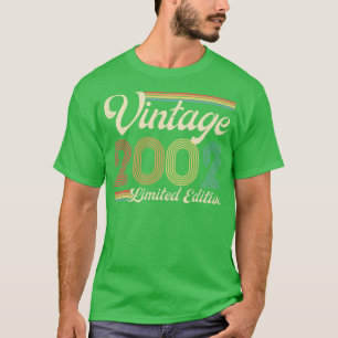 Camiseta Vintage 2002 Limited Edition 21 Years Years Birthd