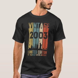 Camiseta Vintage 2003 edición limitada Regalos de cumpleaño