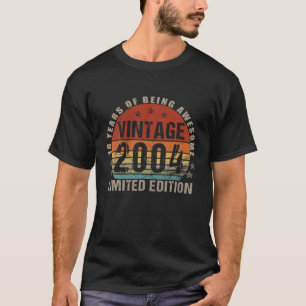 Camiseta Vintage 2004 Edición Limitada 19º Nacimiento