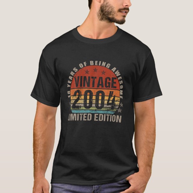 Camiseta Vintage 2004 Edición Limitada 19º Nacimiento (Anverso)