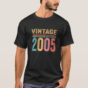 Camiseta Vintage 2005 Cumpleaños de 17 años