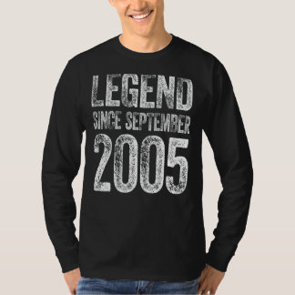 Camiseta Vintage 2005 Cumpleaños Leyenda Nacida desde