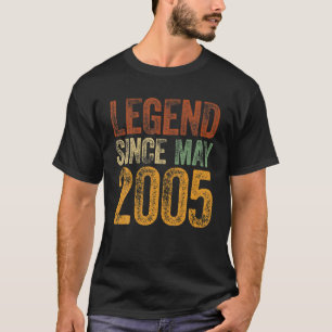Camiseta Vintage 2005 Cumpleaños Puede Nacer Leyenda Desde