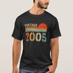 Camiseta Vintage 2005 Hecho En 2005 17º Cumpleaños 17 Año O
