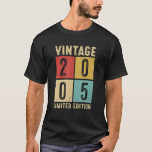 Camiseta Vintage 2005 Hecho En 2005 18º Cumpleaños