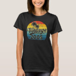 Camiseta Vintage 2005 Hecho En 2005 18th Birthday Gift 18 Y<br><div class="desc">Vintage 2005 Hecho En 2005 18º Regalo De Cumpleaños De 18 Años</div>
