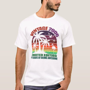 Camiseta Vintage 2006, 16Th Birthday, Teen Boys
