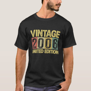 Camiseta Vintage 2006 Bday 16 años Funny 16th Birthday