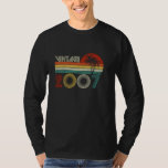 Camiseta Vintage 2007 18th Birthday Gifts Men 18 Year<br><div class="desc">Vintage 2007 18th Birthday Gifts Hombres Mujeres Retro de 18 años</div>