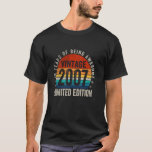 Camiseta Vintage 2007 edición limitada 18th Birthday Gift 1<br><div class="desc">Vintage 2007 Edición Limitada 18º regalo de cumpleaños 18 años</div>