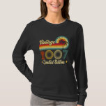 Camiseta Vintage 2007 edición limitada 18th Birthday Gift 1<br><div class="desc">Vintage 2007 Edición Limitada 18º regalo de cumpleaños 18 años</div>