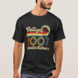 Camiseta Vintage 2007 edición limitada 18th Birthday Retro<br><div class="desc">Vintage 2007 Edición Limitada 18th Birthday Retro de 18 años</div>
