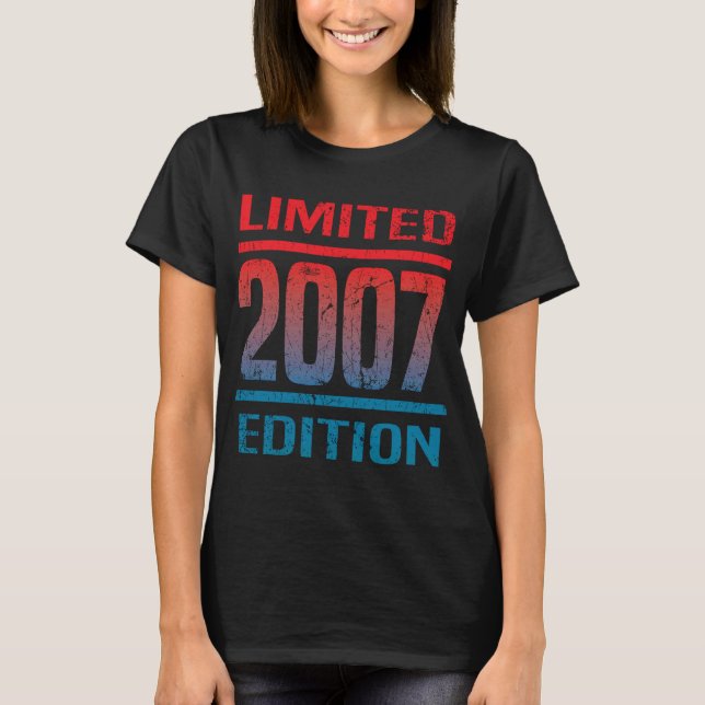 Camiseta Vintage 2007 u2013  2007 Birthday (Anverso)