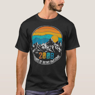 Camiseta Vintage 2008 16th Birthday Gift