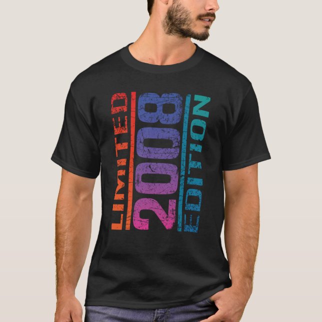 Camiseta Vintage 2008 u2013 2008 Cumpleaños 1 (Anverso)