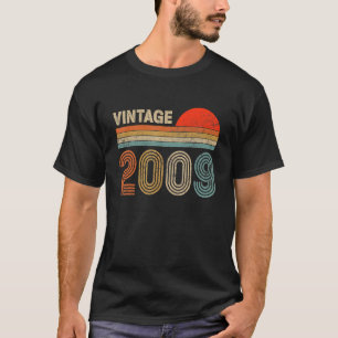Camiseta Vintage 2009 Hecho En 2009 13º Cumpleaños 13 Años