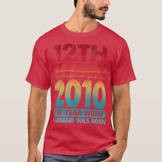 Camiseta Vintage 2010 Limited Edition 2010 12 años 12t