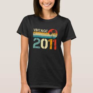 Camiseta Vintage 2011 11th Birthday Gift Boys Chicas Retro 