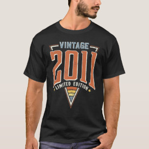 Camiseta Vintage 2011 Año de nacimiento 11 años 2
