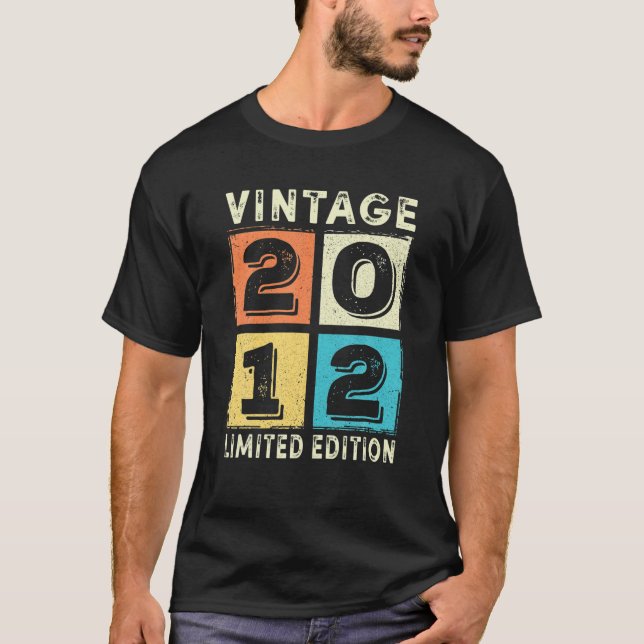 Camiseta Vintage 2012 Edición Limitada 11º Nacimiento (Anverso)