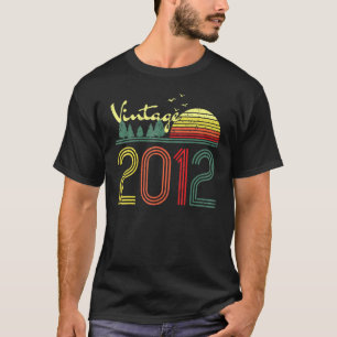 Camiseta Vintage 2012 Hecho En 2012 Un Regalo De 10 Años